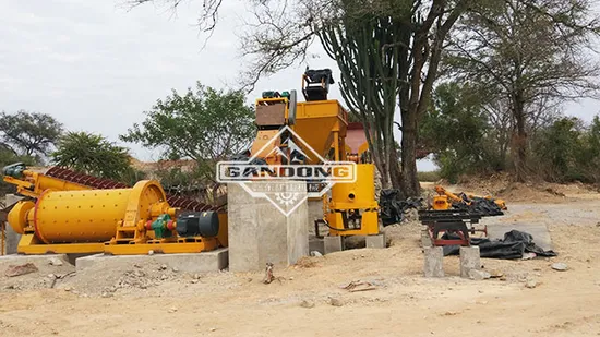 Concasseur à mâchoires Trommel Écran Épurateur rotatif Jig Concentrateur centrifuge d'or Goulotte en spirale comprenant le sable de rivière L'or Diamant Machine d'extraction de tantale Machines